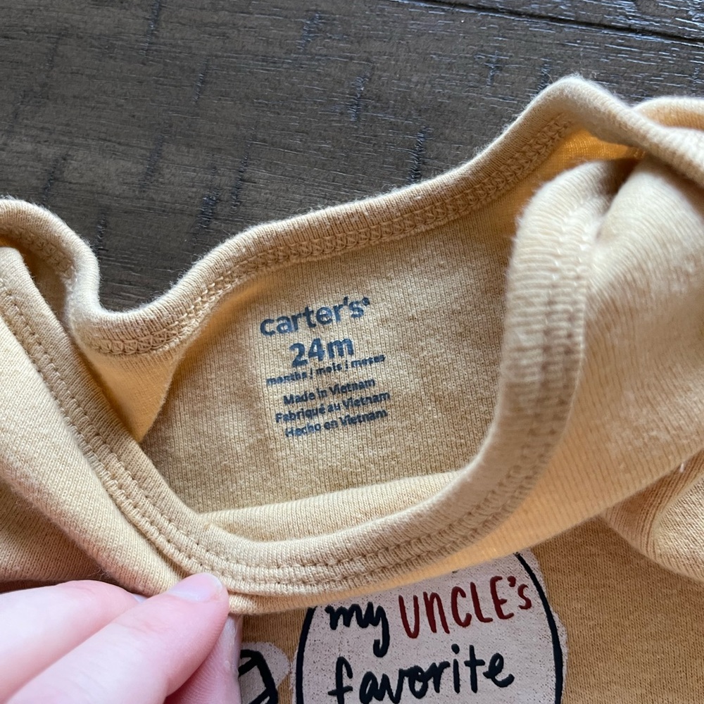 Uncles Favorite Baby Onesie - Picture 3 of 3